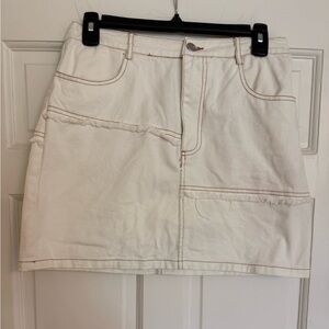 Altar'd State White Mini Skirt